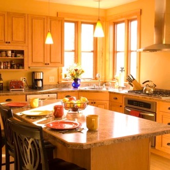 Sunny kitchen