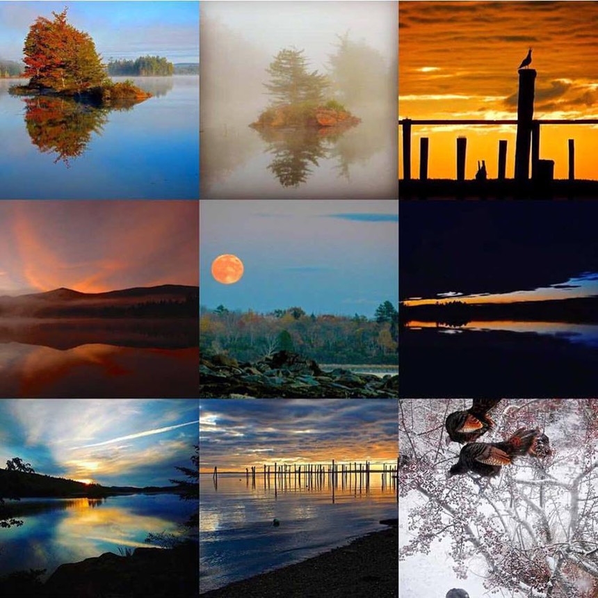 Montage of Maine photos