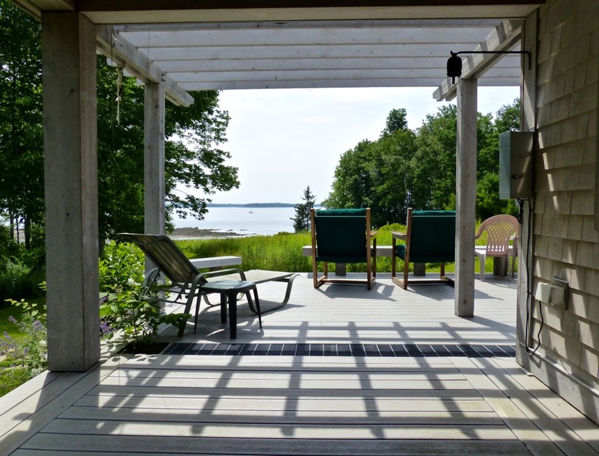 Porch, deck, and views