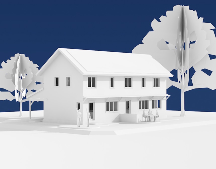 Two's Company Duplex Perspective